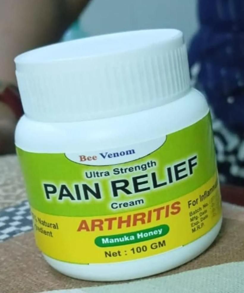 Bee Venom Pain Relief Cream – Fast-Acting Joint & Muscle Support (Pack of 2)