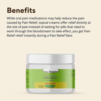 Bee Venom Pain Relief Cream – Fast-Acting Joint & Muscle Support (Pack of 2)